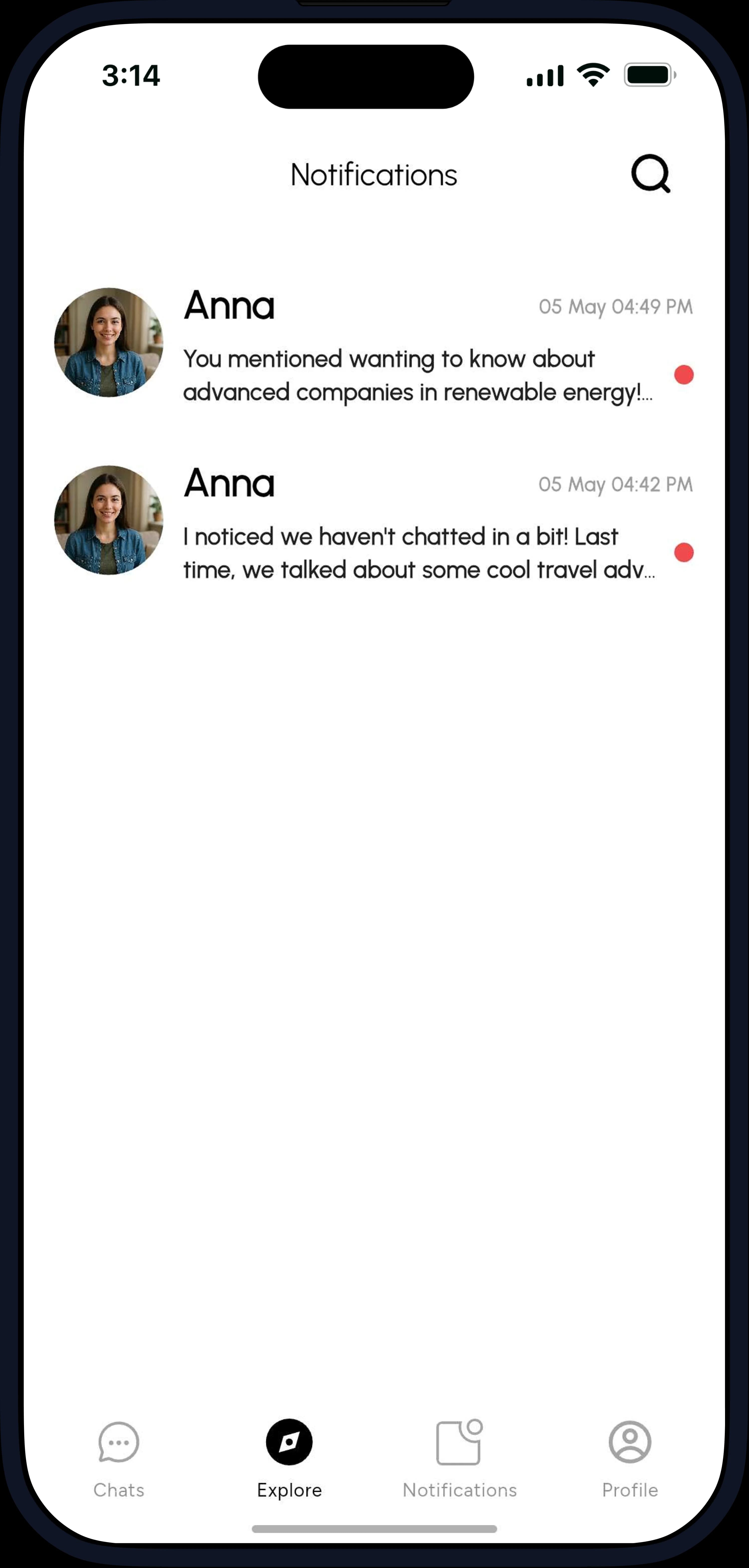 Chatti AI app screen 5