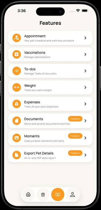 Note Pet app experience