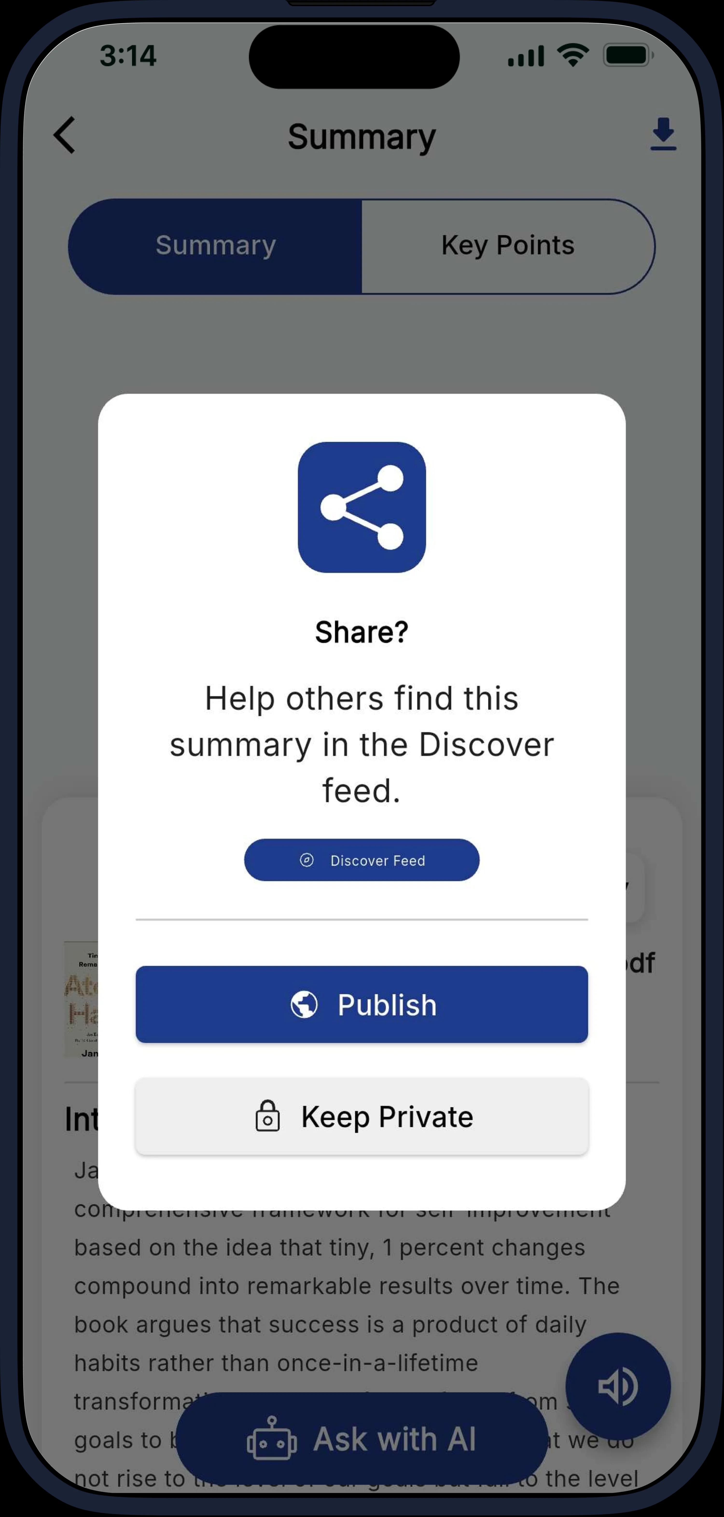 Summio app screen 3