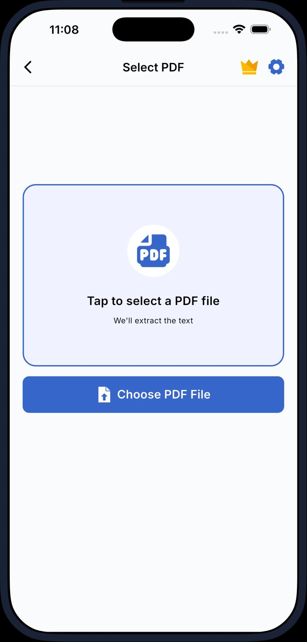 Textify PDF app screen 4